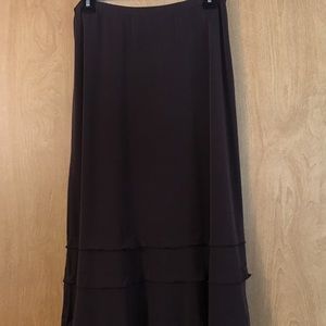 Medium brown skirt.